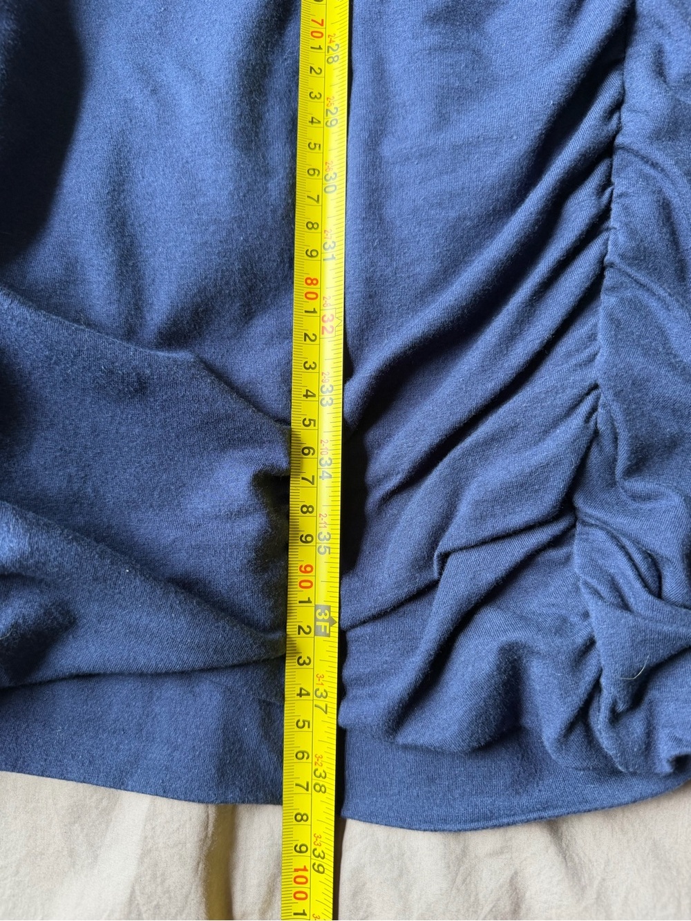 Athleta Sports Mini Dress Navy Ruched Sides Activewear Athleisure Training M - Picture 7 of 8